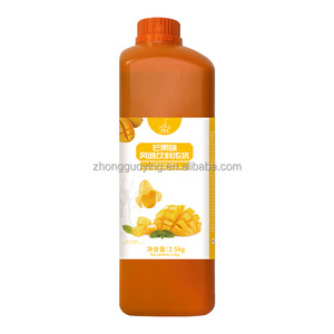 Bubble Tea  Ingredients Flavor 2.5kg Of Concentrated Mango Flavor Juice