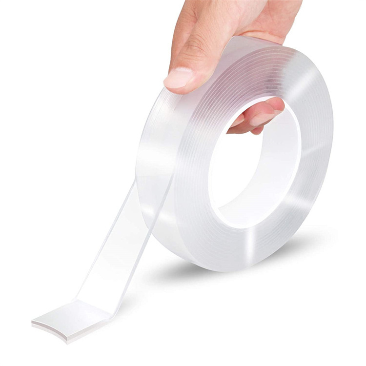 Removable Reusable Washable Sticky Pu Adhesive Nano Double Sided Tape