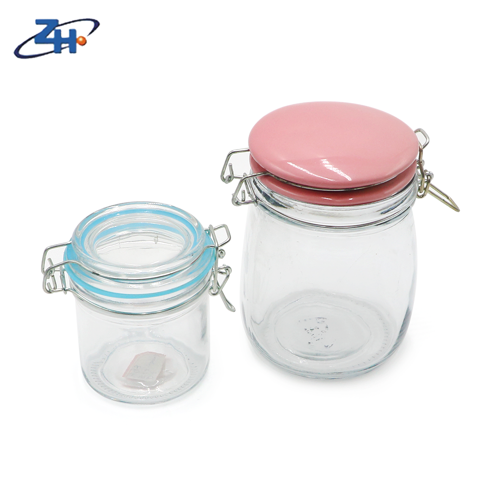 Promotional High Quality Storage Mason Jar Glass Box with Lid Food Custom Water Tableware Glass Container Clear Modern 3000pcs