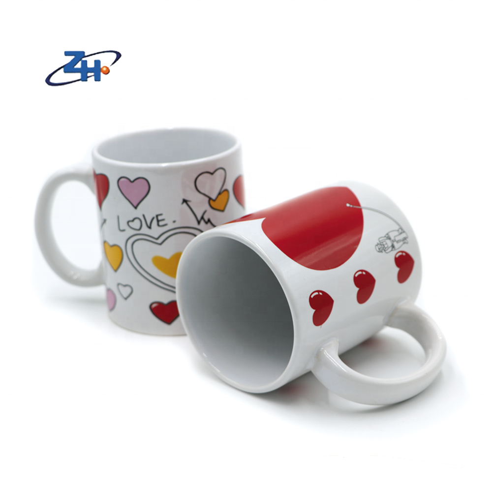 Hot Sales Valentines Day Decal Mugs Design Printable Valentines Day Gift 2023 Blank Sublimation Polymer Coffee Ceramic Good