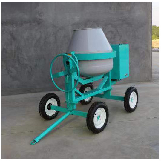 Mini Portable Concrete Mixer 5M3/H Productivity Diesel Engine Cement Motar Mixing Machine For Export