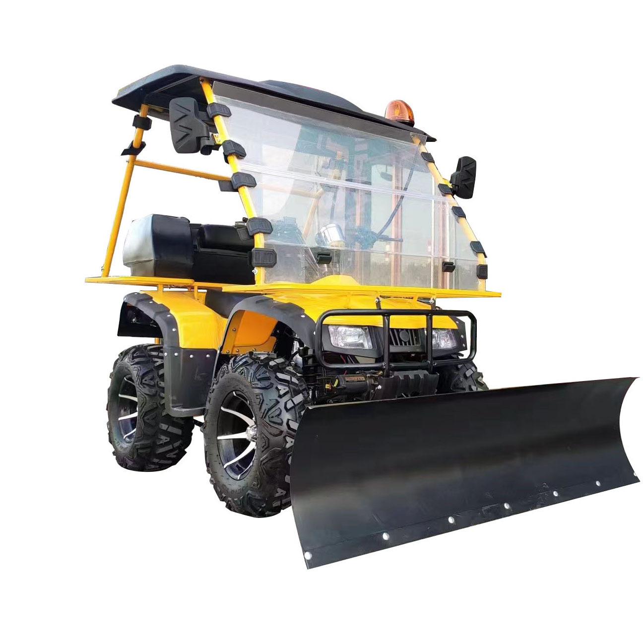 High Power 25.2hp Snowplow Gas Powered Roller Brush Snow Sweeper For Snow Removing And Cleaning