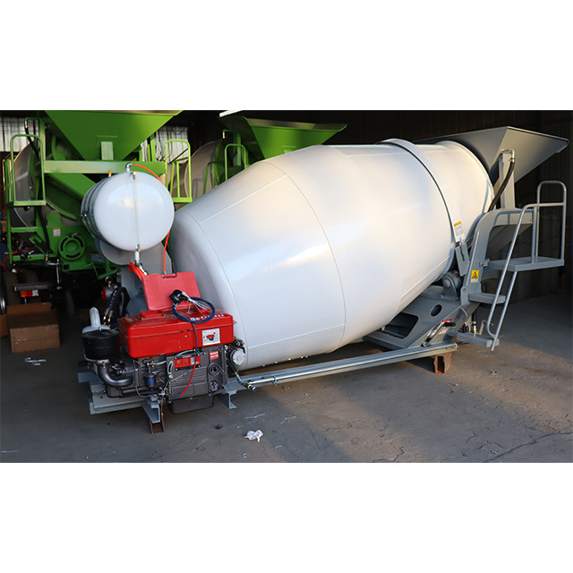 Diesel Engine Truck Mounted Cement Mixer Customized Capacity 2-12CBM Concrete Mixer Drum Concrete Mixing Tank