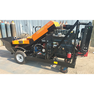 Diesel Engine 30kw Trailer Concrete Pump Max Conveying Height 30M Inclined Secondary Structure Cement Pump