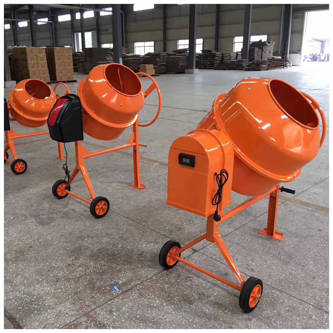 Mini Portable Concrete Mixer 5M3/H Productivity Diesel Engine Cement Motar Mixing Machine For Export