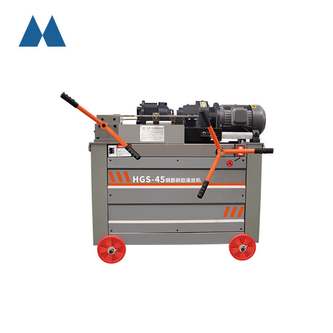 Small Electric CNC Rebar Thread Rolling Machine HGS-40 4.5Kw 16-32mm Round Bar Thread Rolling Machine