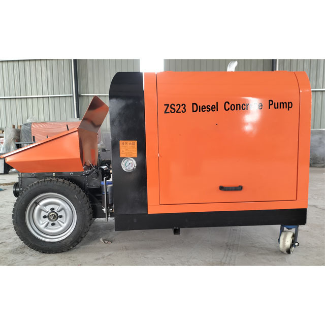 Secondary Construction Concrete Pouring Pumps Diesel Mini Concrete Mixer Pump For Sale