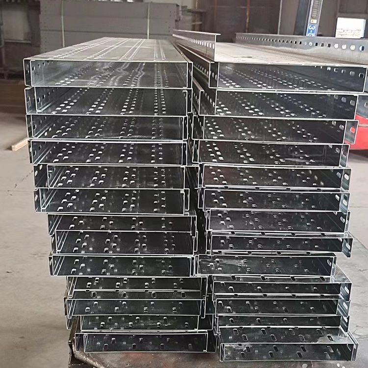 Manufacturer of Tray Cable Electric Cable Tray With Zinc 150 / 220 g Galvanized Steel Cable Tray