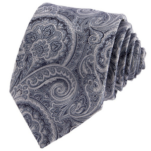 Zhonghe Verified Supplier Paisley Jacquard Gravata Modern Luxury Microfiber Silk Woven Neckties for Men