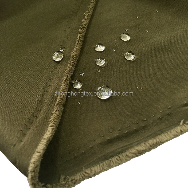 wholesaler fabric for clothing 85 Poly 15 nylon micro peached fabric twill waterproof sanding fabric