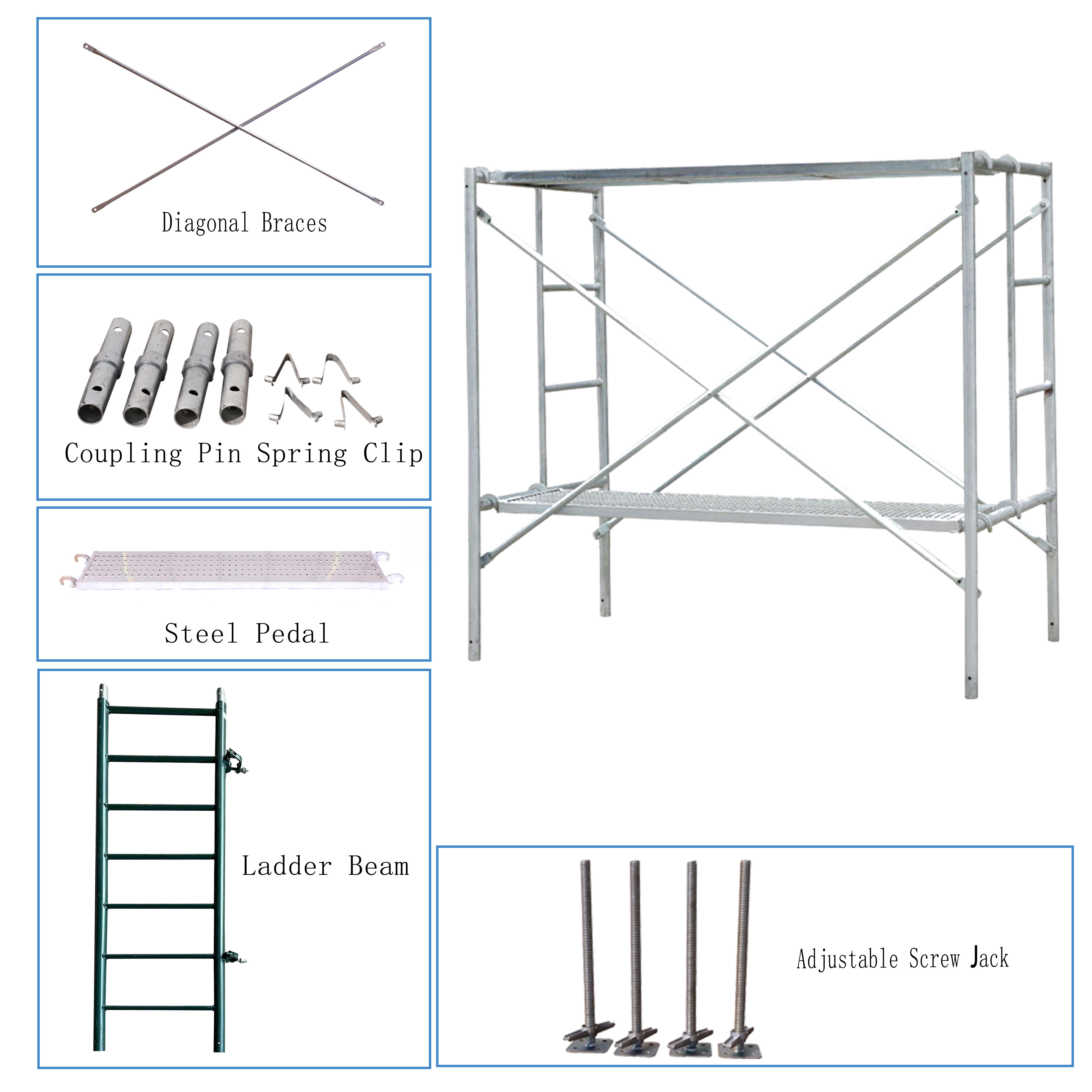 Scaffold China Construction Scaffolding Frame Accessories for Form Work Scaffoldings Frame