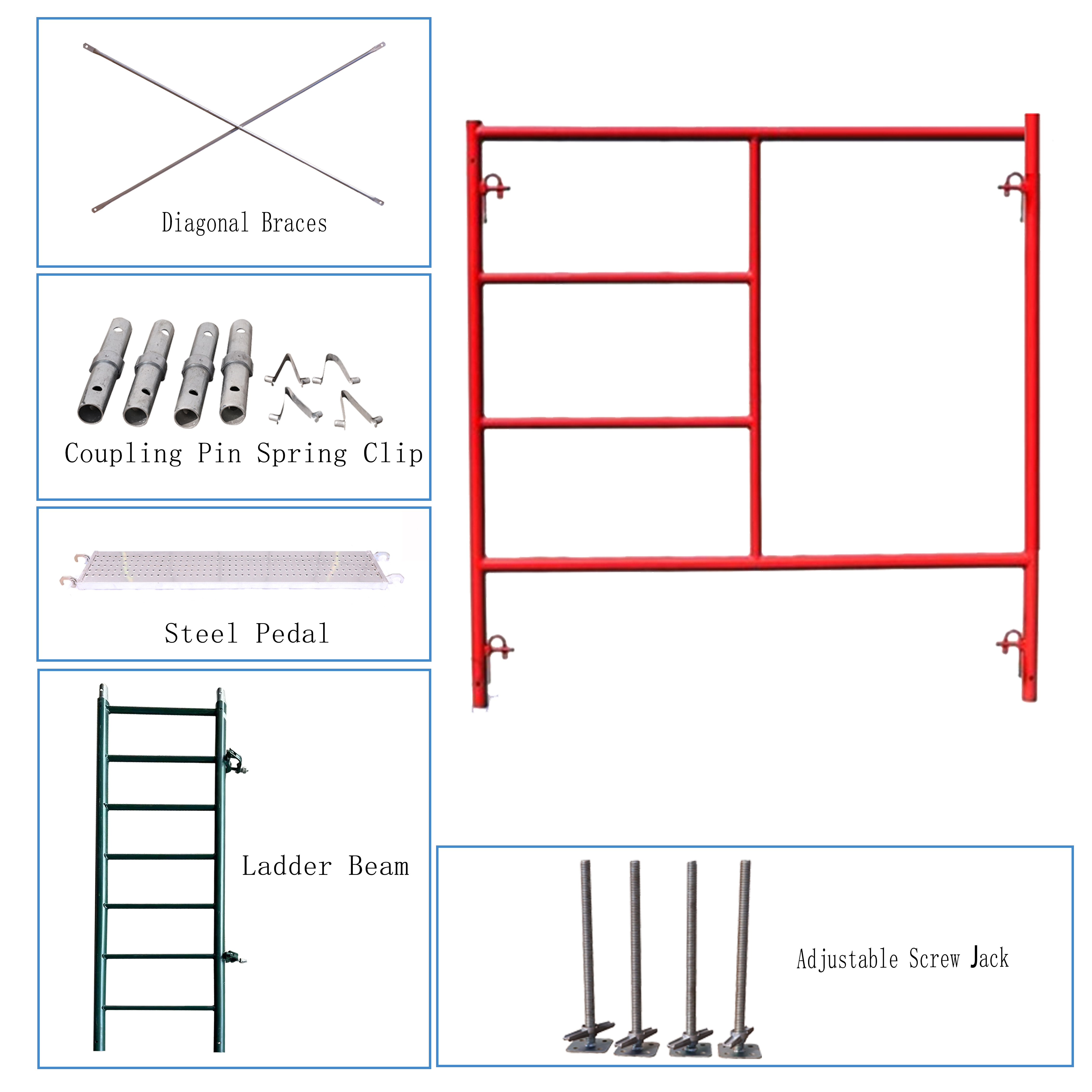 Construction Scaffolding Frame and Scaffold Accessories for form work Scaffoldings