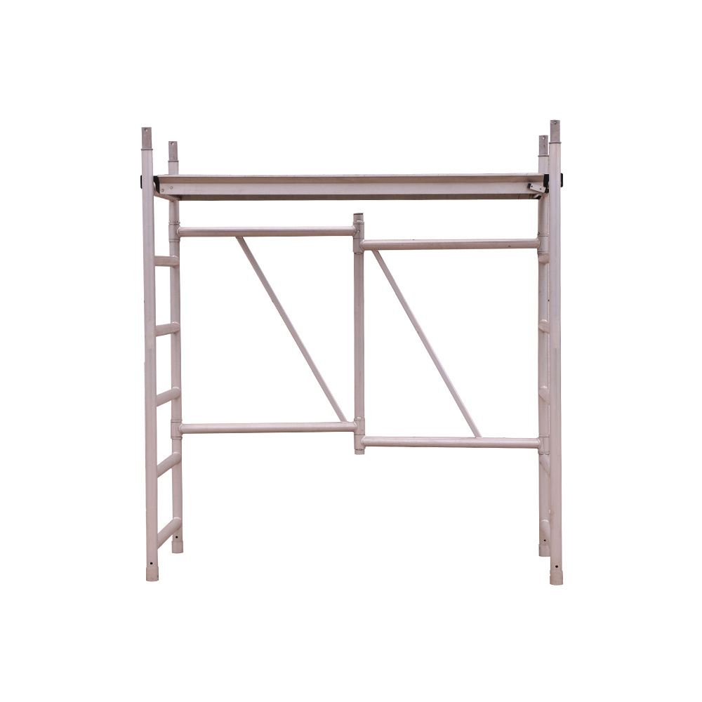 High Quality Aluminum scaffolding h frame used aluminum planks adjustable work for sale