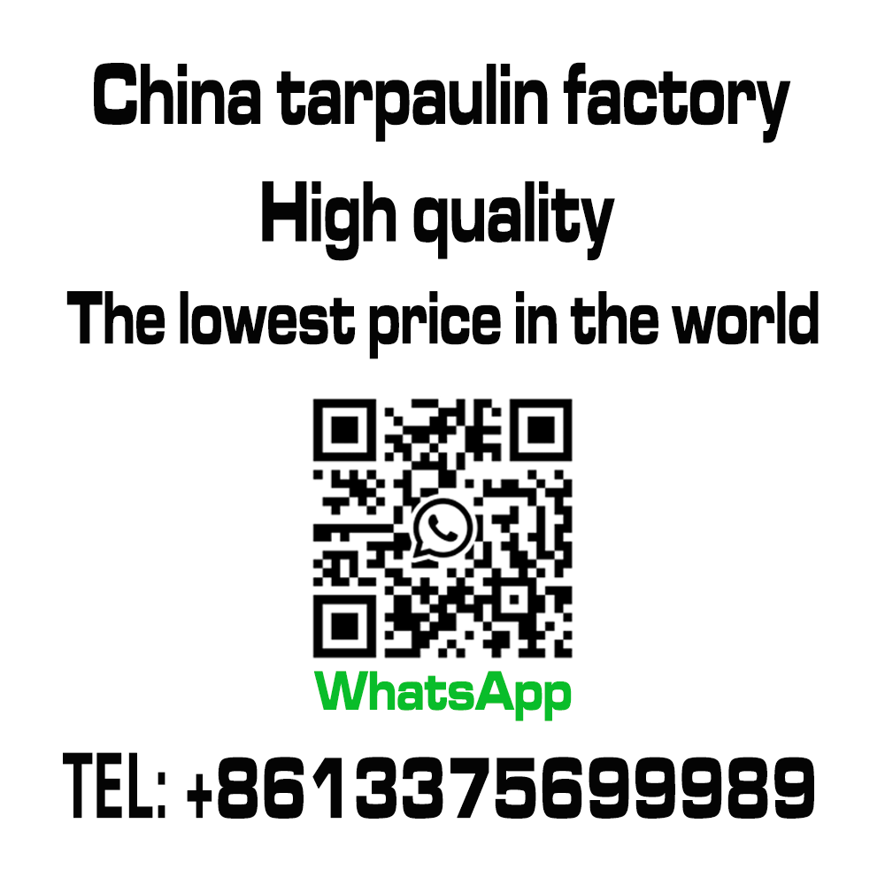 Laminated Fabric Tarpaulin Sheets HDPE Coated Double Sides Dark Blue Color Plastic Fabric 100% Waterproof Poly Tarp