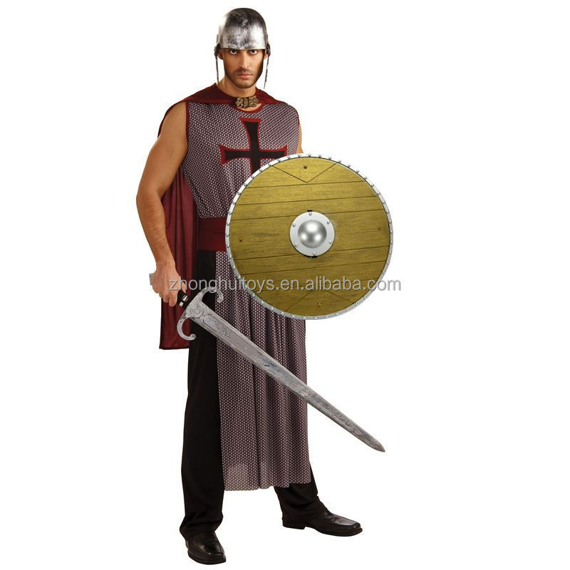 Fancy Cosplay Medieval Toy Pirate Party Cosplay Props Wooden Effect Plastic Battle Viking Medieval Shield