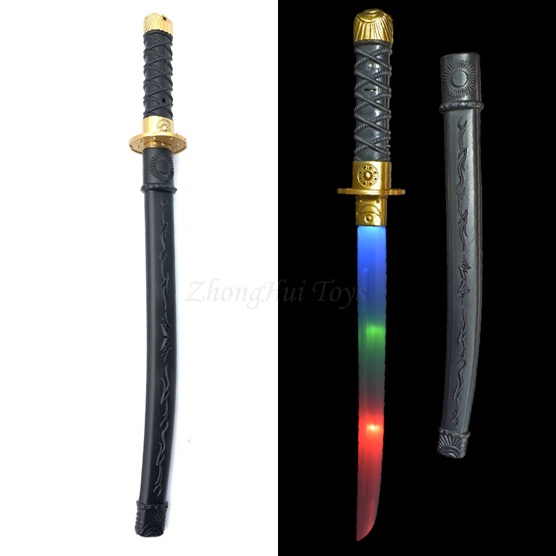 Role Play Fake Japanese Plastic Samurai Katana Light Up Sword