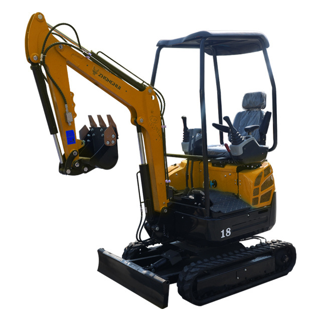 low price Swing Arm mini excavator crawler excavator agricultutal 1.1 ton bagger excavator Optional Parts Extension Crawlers