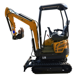 low price Swing Arm mini excavator crawler excavator agricultutal 1.1 ton bagger excavator Optional Parts Extension Crawlers