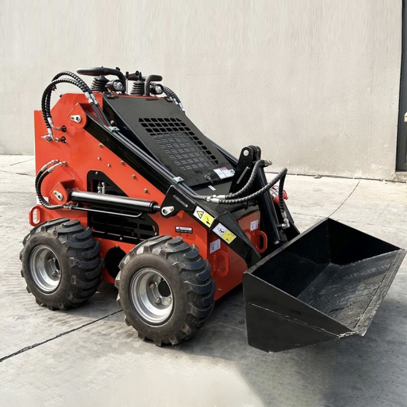 Factory Price and Good Quality skid steer loader backhoe loader easy operationMini slipper Front Bucket Skid Steer Wheel Track