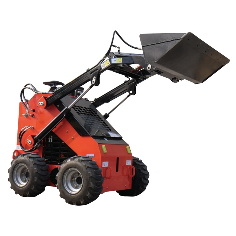 Factory Price and Good Quality skid steer loader backhoe loader easy operationMini slipper Front Bucket Skid Steer Wheel Track