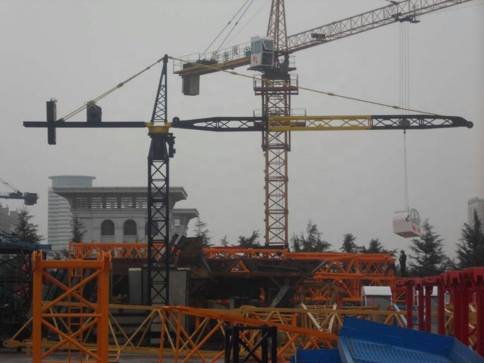 1ton capacity mini tower crane inner climbing type with 9m jib