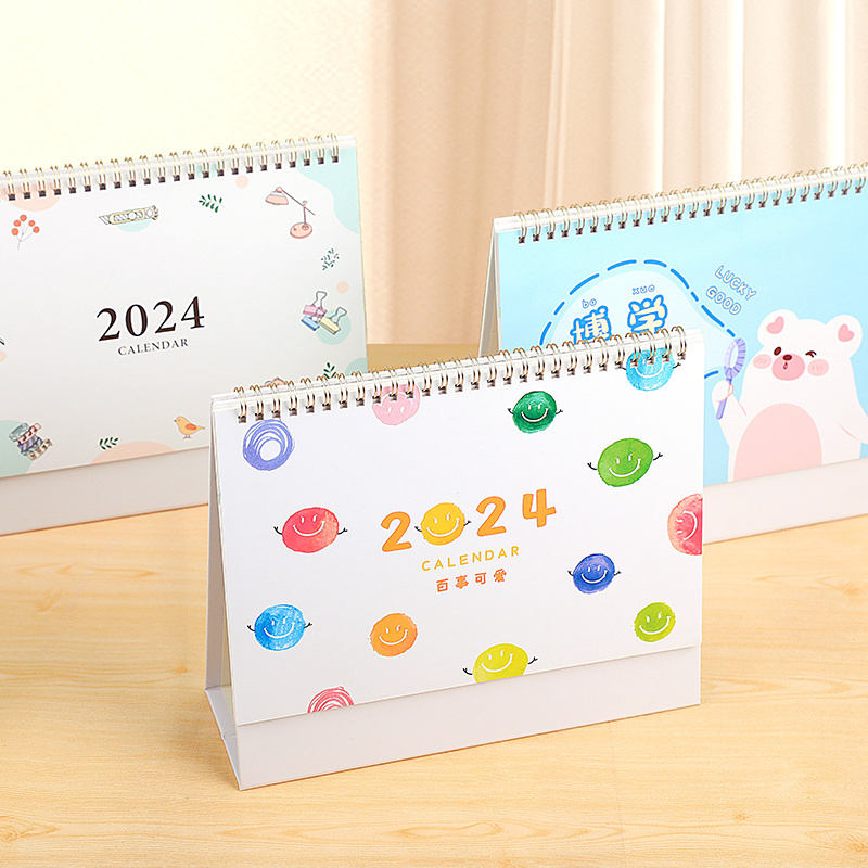 Custom Printing 365 Days Desktop Calendars Notebooks 2024 2025 Office Weekly Desk Table Calendar