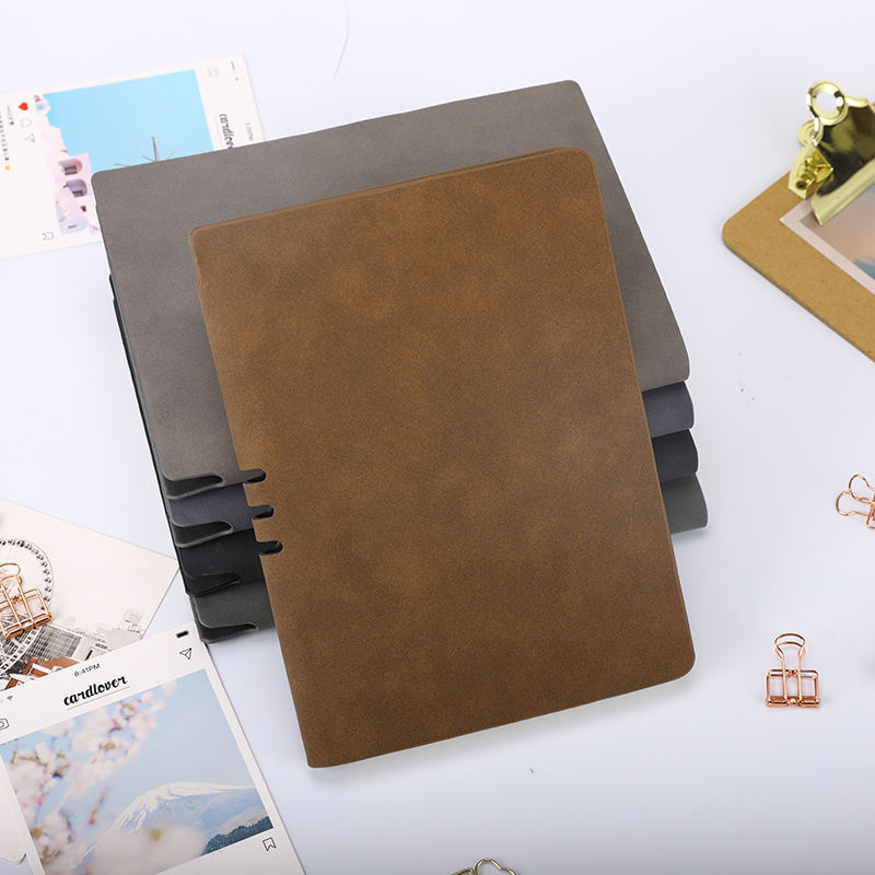 Promotional Gifts PU A4 A5 Leather Notebook Custom Logo Printed Business Notebook Journals Planner Diary