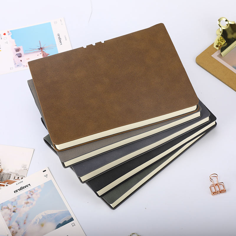 Promotional Gifts PU A4 A5 Leather Notebook Custom Logo Printed Business Notebook Journals Planner Diary