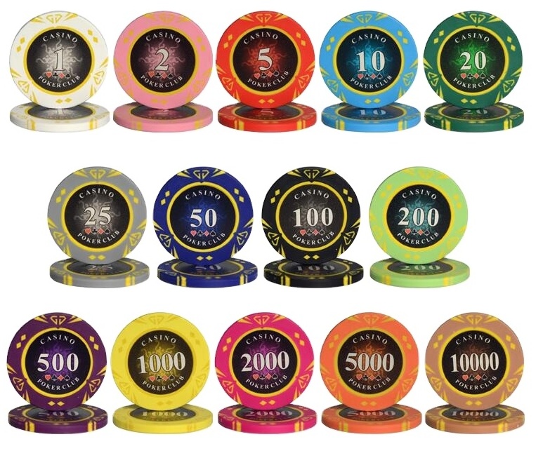 New 14g Royal Casino Monte Carlo Poker Chips Customized Poker Clay Chips