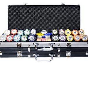 Clay Classic Casino custom various colors poker Chips  Texas poker chips set with aluminum suitcase