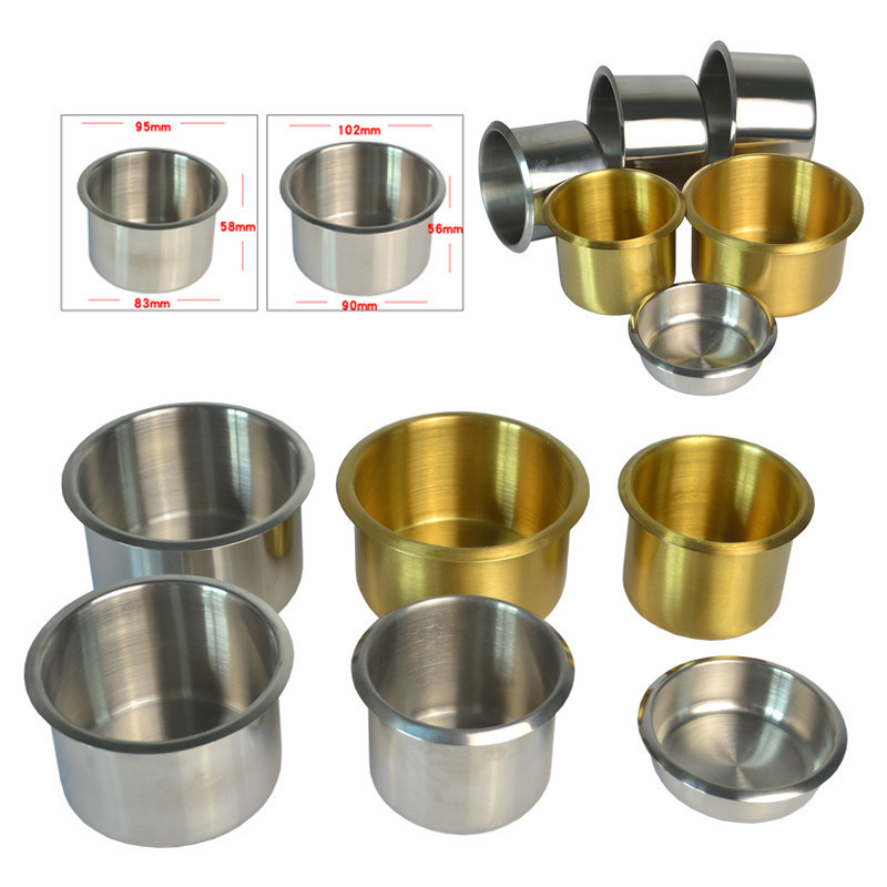 4 optional gold Drop-In Cup Holder for Poker Table, Casino Accessories with high quality