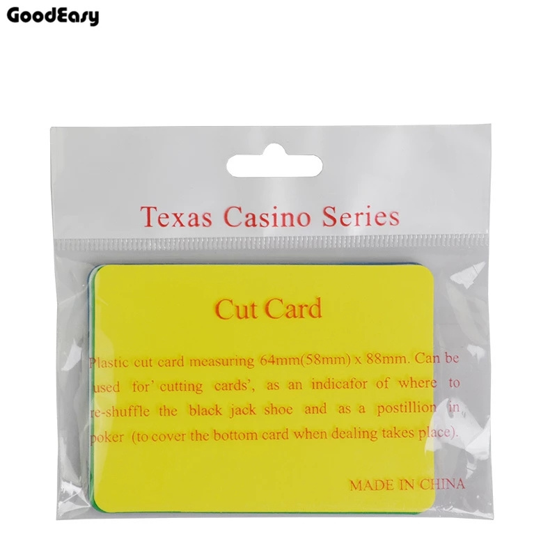 Gambling Las Vegas Playing Cut Card Bottom Protector Poker Size  Casino Cut Card