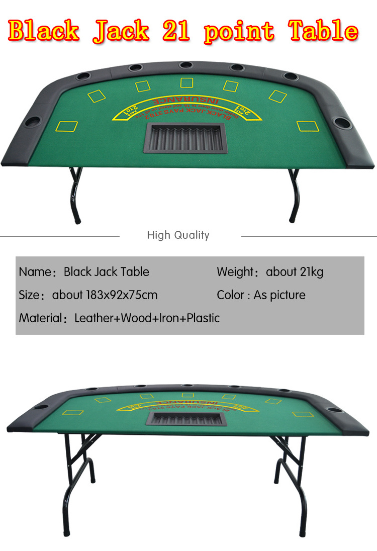 New blackjack game folding poker table cheap, durable and beautiful gambling table Custom Casino table Wholesale