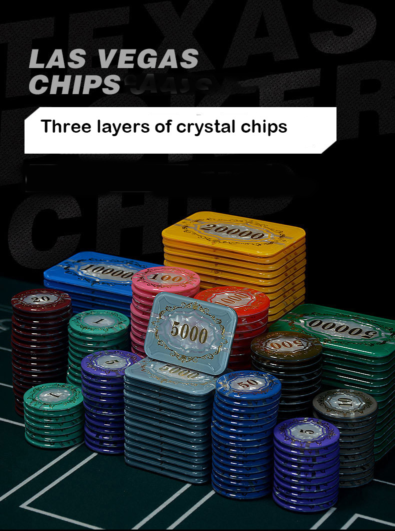 High Quality Wholesale crystal  rectangle plaque poker chips