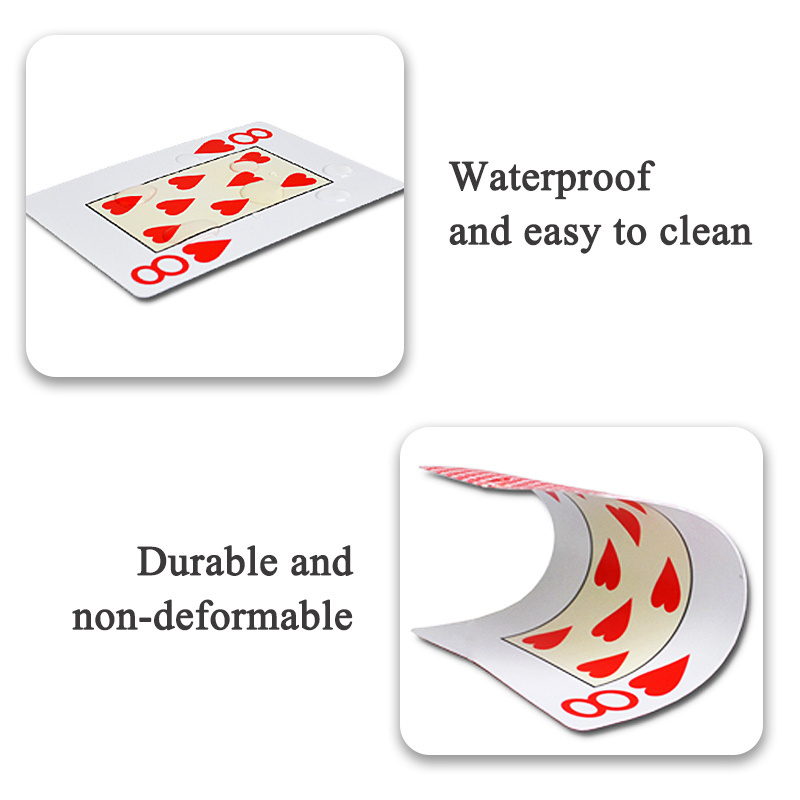 Texas Hold'em 100% PVC Plastic playing card Family game poker cards Waterproof poker for Board games