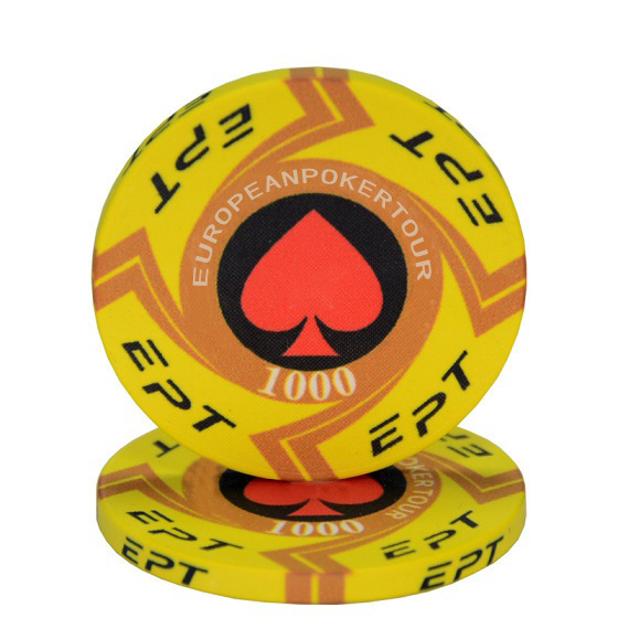 EPT Ceramic Texas Poker Chips Professional Casino Poker Chips for wholesales