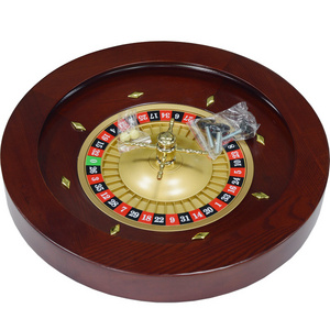 russian set  solid wood inch professional game board wooden casino roulette wheel