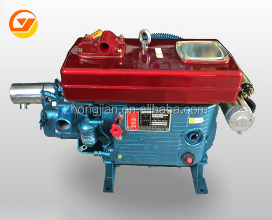 2 cylinder diesel engine water cooling 12HP ZS195 diesel engine