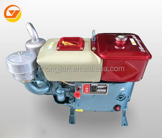 2 cylinder diesel engine water cooling 12HP ZS195 diesel engine