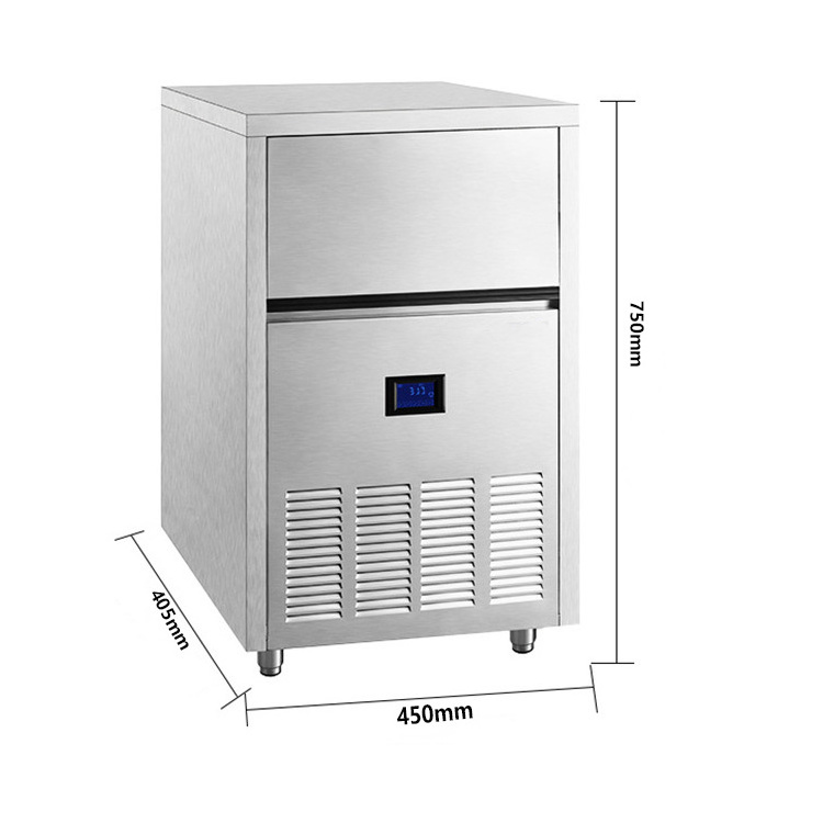 Stainless Steel Ice Machine 32kg per day Ice cube making commercial Block Machine mini portable Ice Making maker