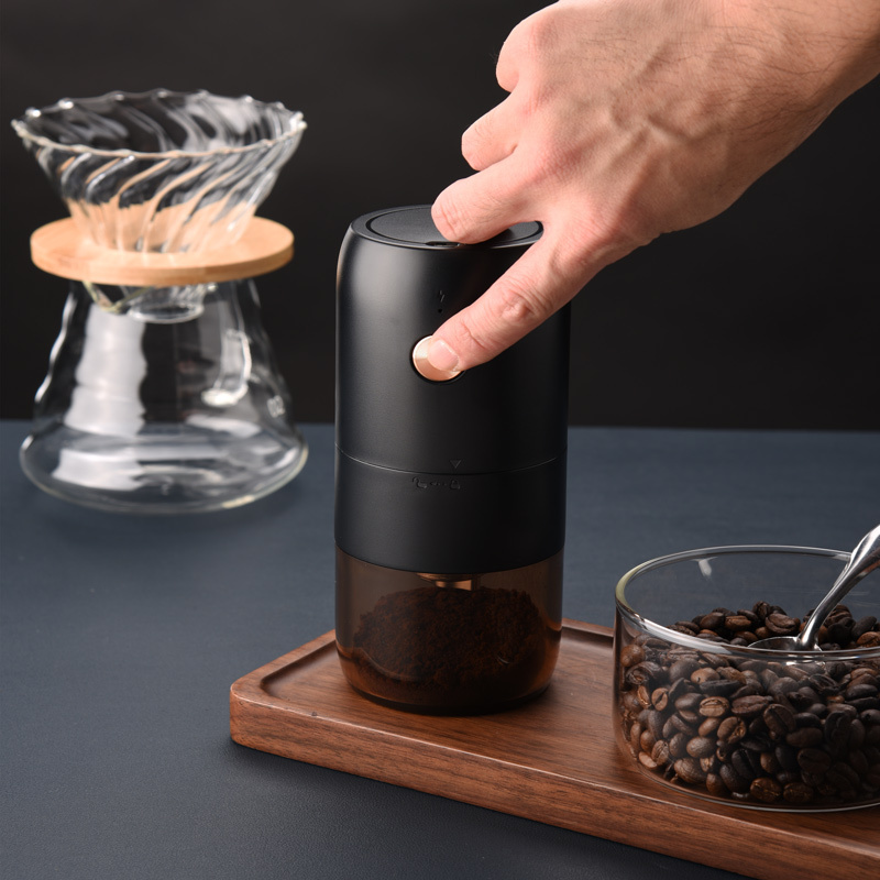 New arrival portable electric coffee grinder mini usb rechargeable coffee bean grinder 2PCS SET