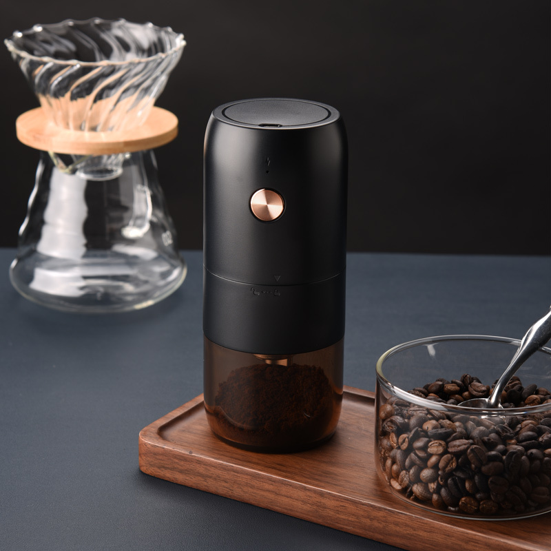 New arrival portable electric coffee grinder mini usb rechargeable coffee bean grinder 2PCS SET