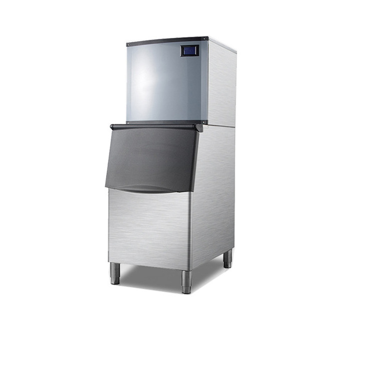 2024 160kg Commercial Ice Maker 800W Stainless Steel Ice Cube Maker Machine for commercial Beverage shop