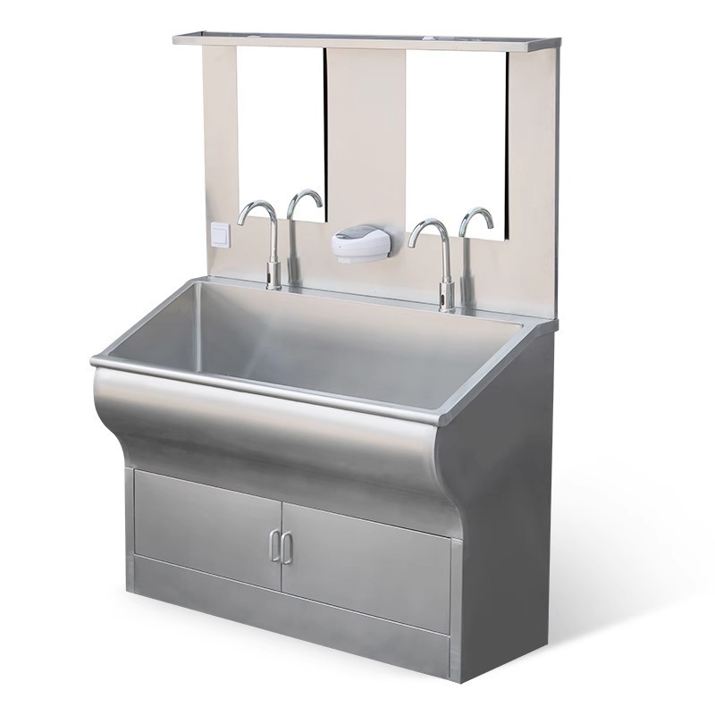 Commercial Sink Stainless Steel Kitchen Sink 304 Stainless Steel One Sink Table With Splash For Restaurant