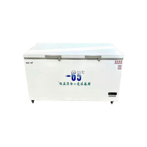 Specialized Manufacturing Ultralow Temperature Cryogenic Freezer Commercial Supermarket Storage Seafood Chest Freezer