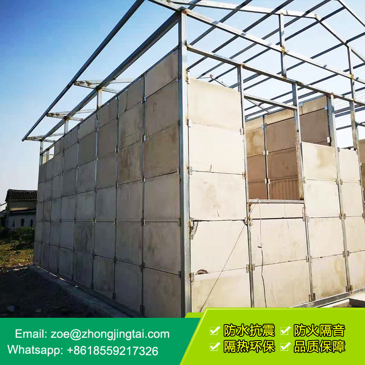 6 hours fireproof  Foam Concrete Light Weight Wall Board Partition Wall EPS Fiber Cement Sandwich Panel for Saudia arabia