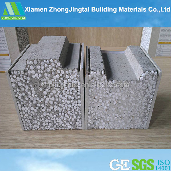 ZJT light weight exterior cement board panel / ready made external concrete wall panel