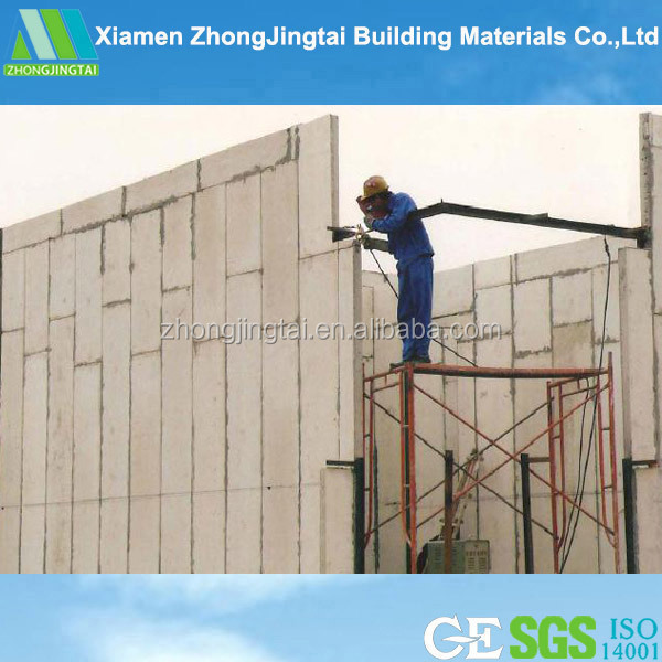 ZJT light weight exterior cement board panel / ready made external concrete wall panel