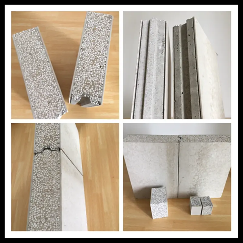 Light Weight Precast Concrete Wall Panels Roof EPS Cement Sandwich Wall Panels