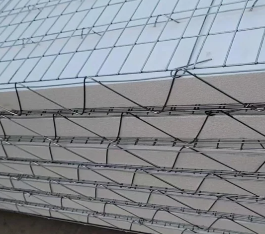 Energy-saving and environmentally friendly galvanized steel mesh eps foam 3D sandwich panel